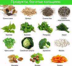 Продукты-чемпионы по содержанию кальция 