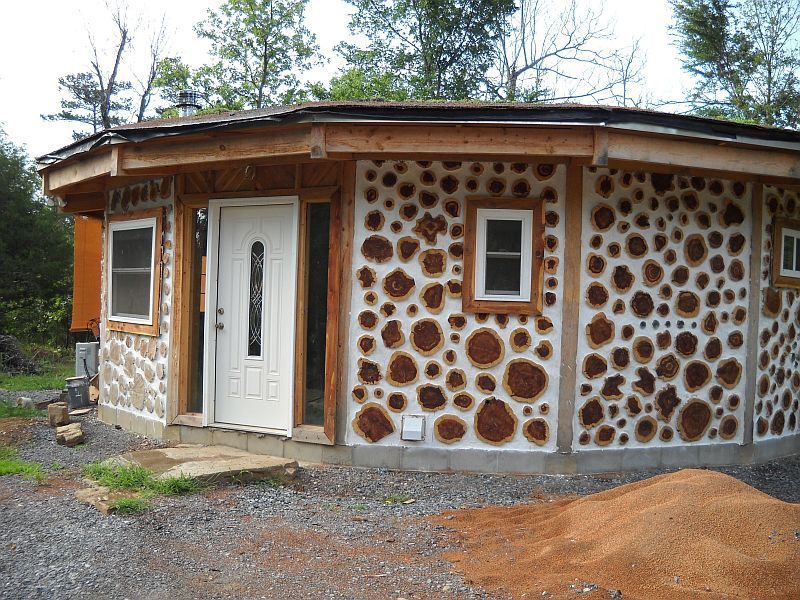 Домик в стиле cordwood:  возможность возвести дом практически в одиночку!