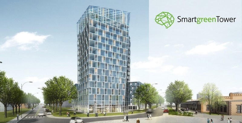 Smart Green Tower – многоэтажный экодом, питающий энергией соседние здания