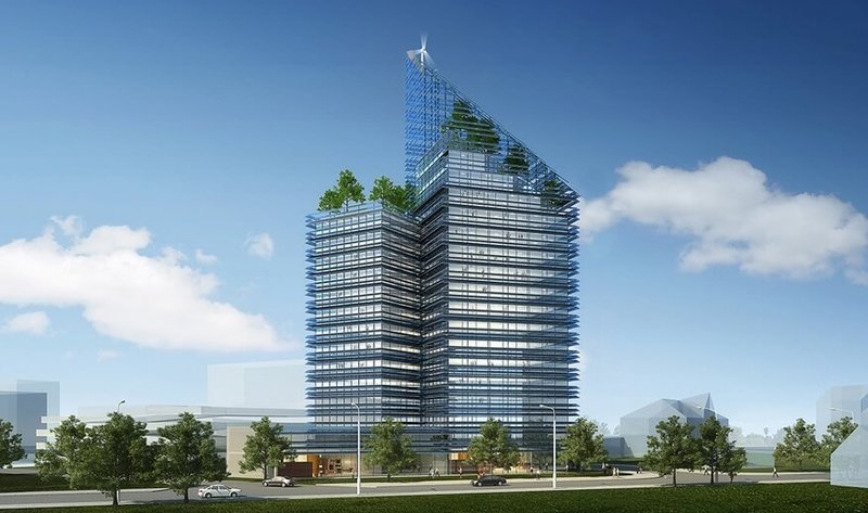 Smart Green Tower – многоэтажный экодом, питающий энергией соседние здания