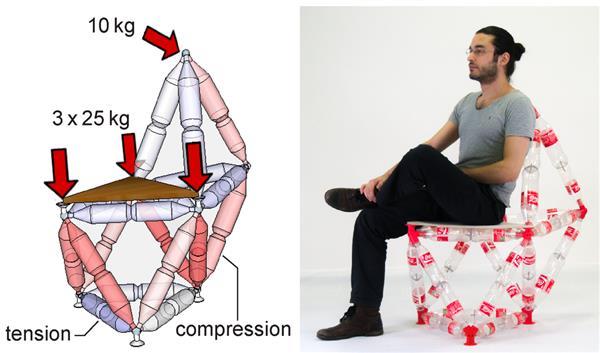  Программа TrussFab позволяет строить что угодно из пластиковых бутылок