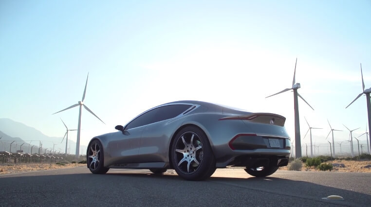 Серийный вариант электромобиля Fisker EMotion представлен во всей красе