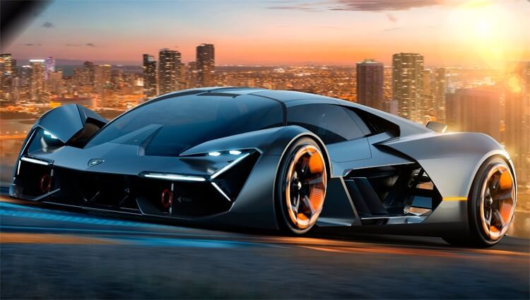 Концептуальный электрический суперкар Lamborghini Terzo Millennio