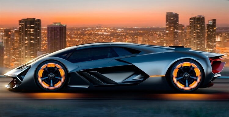 Концептуальный электрический суперкар Lamborghini Terzo Millennio