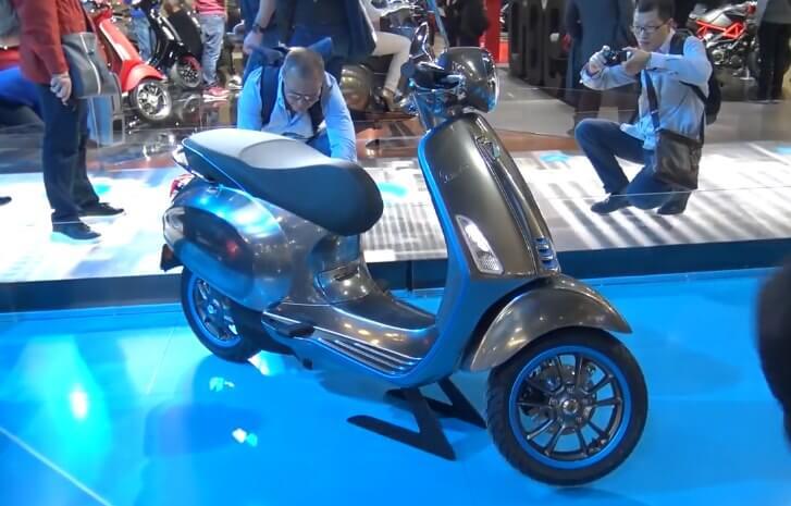 Vespa раскрыла характеристики электроскутера Elettrica