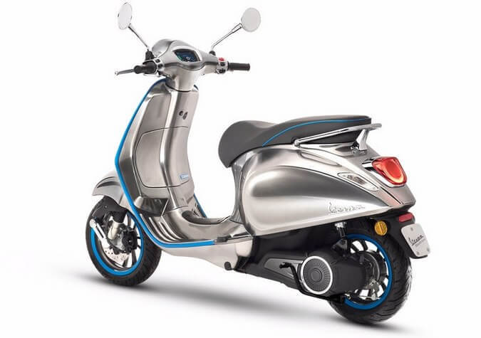 Vespa раскрыла характеристики электроскутера Elettrica