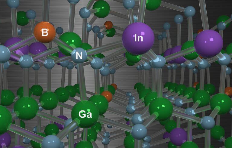 Атомные расчеты показали, что бор повышает эффективность светодиодов