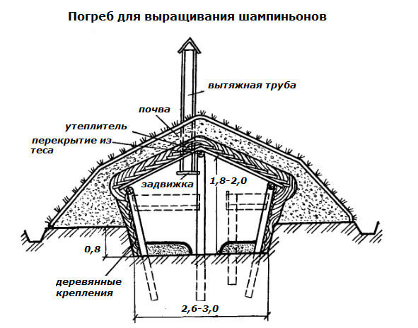 Как построить полузаглубленный погреб