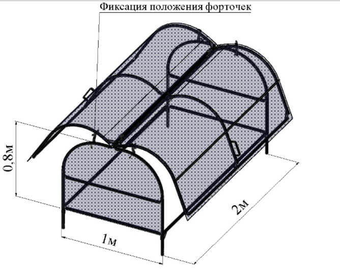 Как сделать парник «бабочка» своими руками