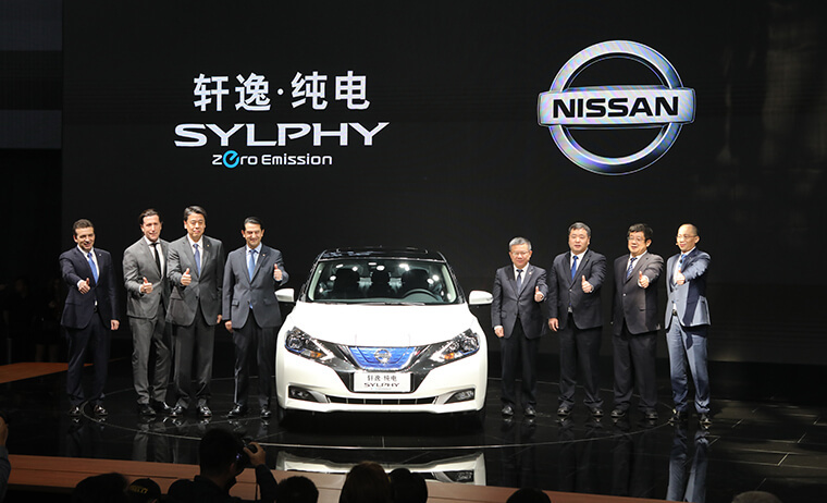 Nissan представила в Китае электромобиль Sylphy Zero Emission