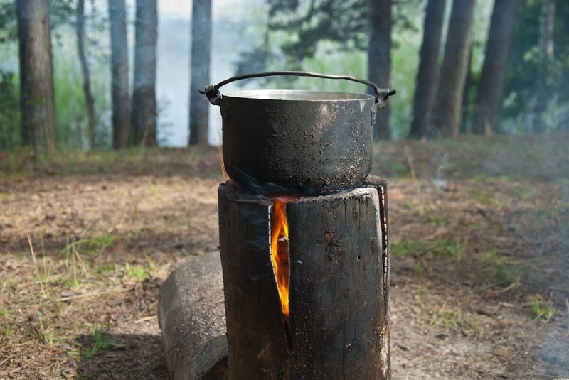 Шведская или финская свеча: Самый простой очаг своими руками