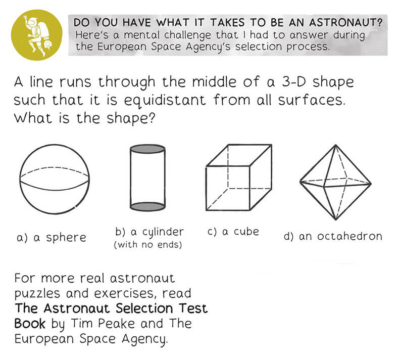 Головоломки, которые используют для отборочного тестирования в Европейское Космическое Агентство