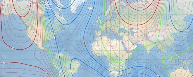 Северный магнитный полюс Земли стремительно смещается в Сибирь