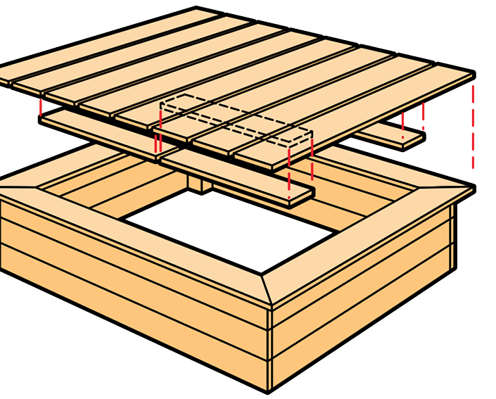Как построить детскую песочницу своими руками