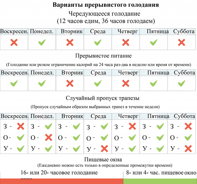 Прерывистое ГОЛОДАНИЕ: Что нужно знать