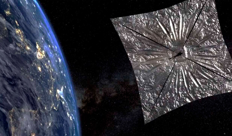 Над Землей раскрылся огромный солнечный парус LightSail 2