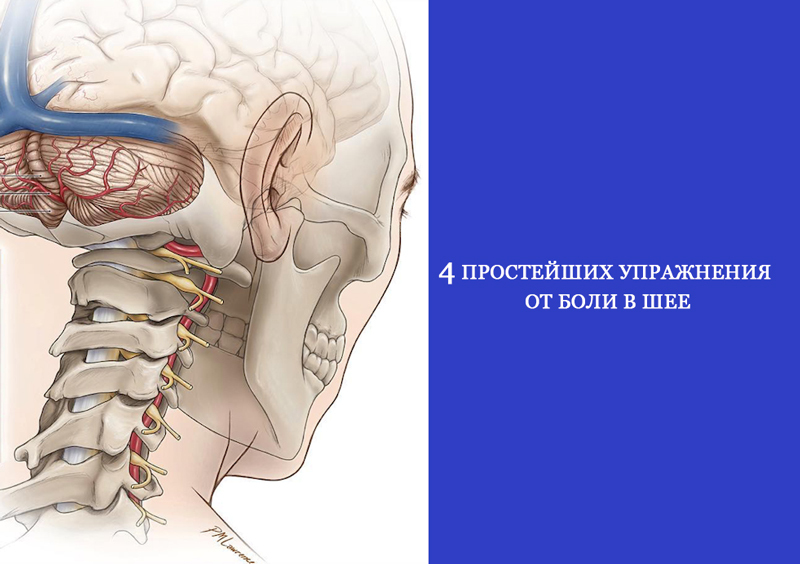 4 простейших упражнения от боли в шее