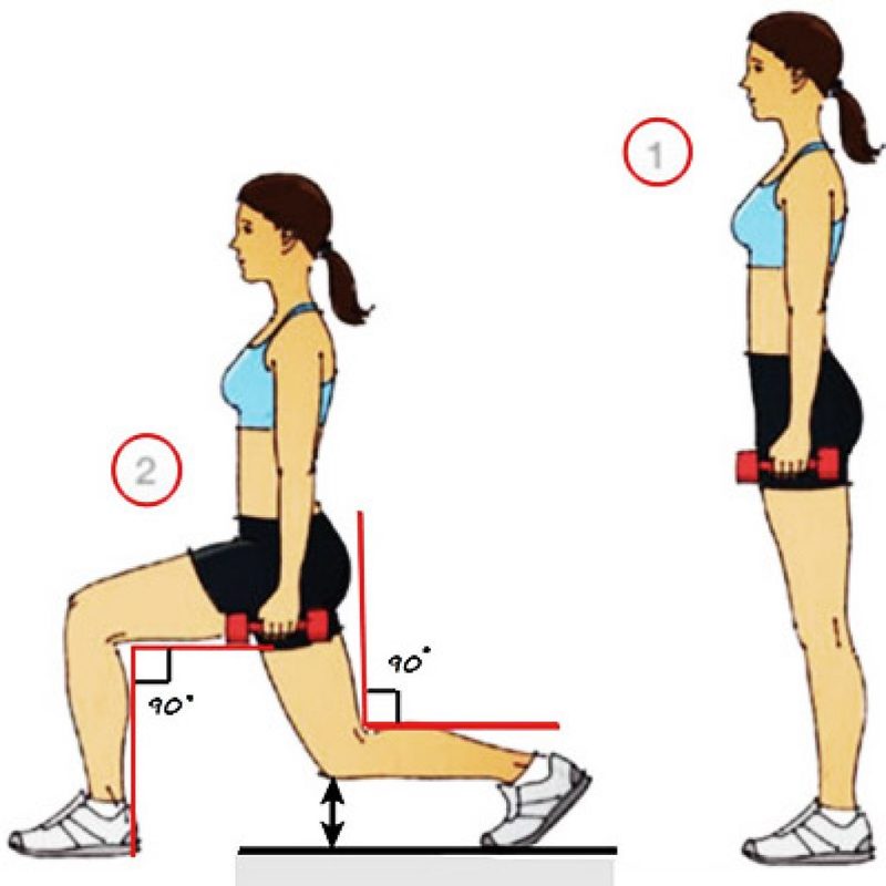 Упражнения выпады для ягодиц и внутренней поверхности бедер: 7 вариантов выполнения