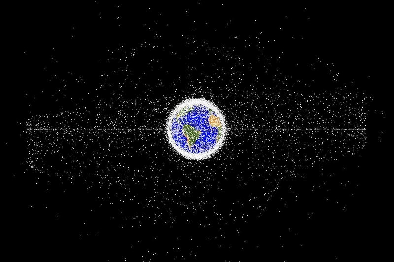 Более 75% обнаруженного космического мусора - это неизвестные объекты
