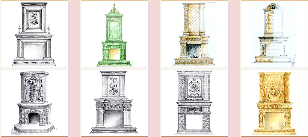 Изразцовые печи в интерьере — элегантная практичность