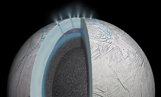 Новое исследование дает надежду найти жизнь на Энцеладе