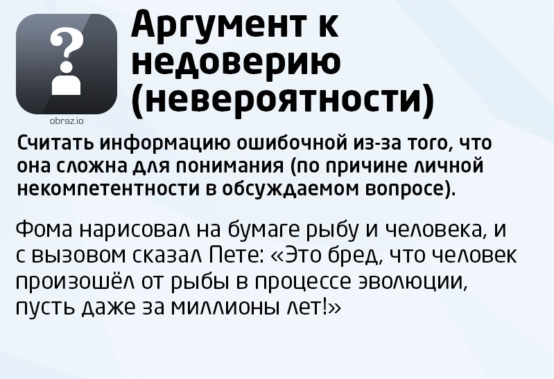 Шкала знаний логических ошибок: найдите себя